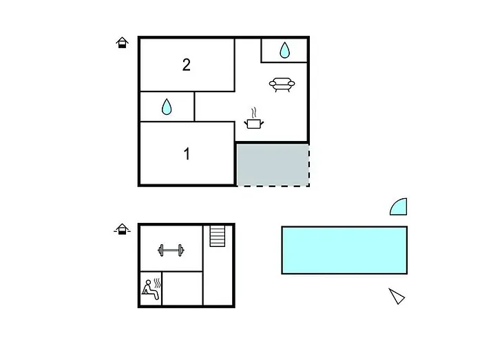 아파트 Lovely In With Sauna *